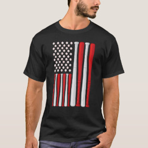 Amerikaanse Baseball-vlag T-shirt