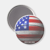 Amerikaanse Basketball Magneet (Voorkant / Achterkant)