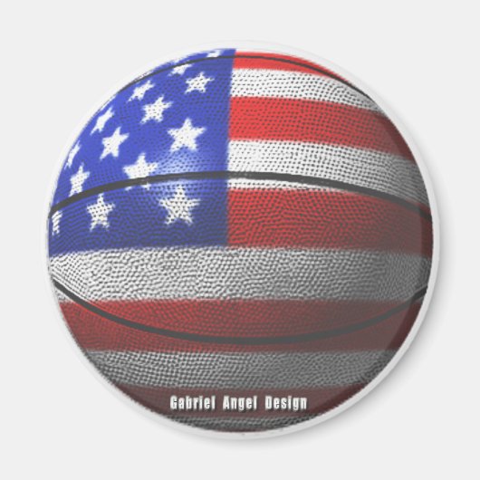 Amerikaanse Basketball Magneet (Voorkant)