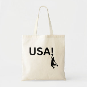 Amerikaanse basketballer tote bag