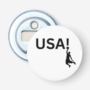 Amerikaanse basketbalspeler button flesopener