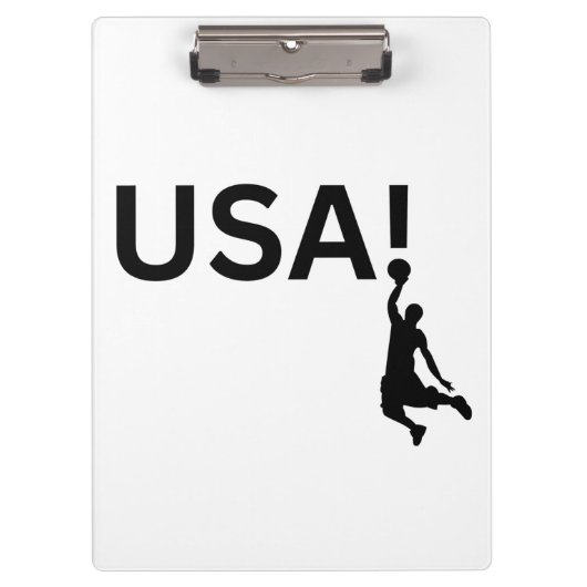 Amerikaanse basketbalspeler klembord (Voorkant)