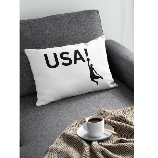 Amerikaanse basketbalspeler kussen (Creator heeft geüpload)