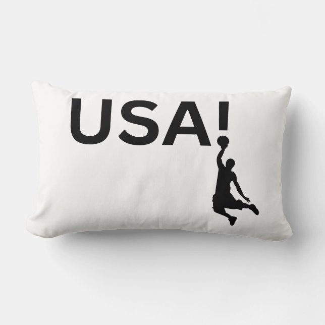 Amerikaanse basketbalspeler kussen (Voorkant)