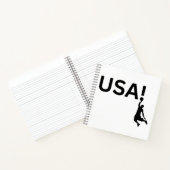 Amerikaanse basketbalspeler notitieboek (Binnen)