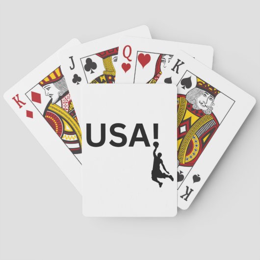 Amerikaanse basketbalspeler pokerkaarten (Achterkant)