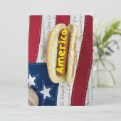 Amerikaanse BBQ 4th van juli Feest Kaart (Staand voorkant)