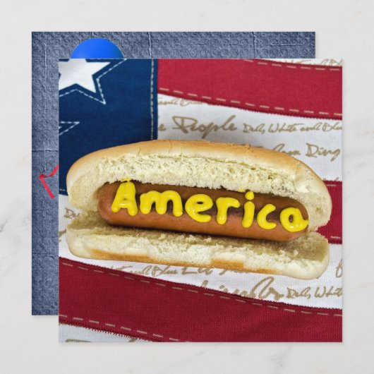 Amerikaanse BBQ Kaart (Voorkant / Achterkant)