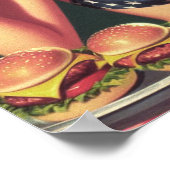 Amerikaanse BBQ Pin-up Poster (Hoek)