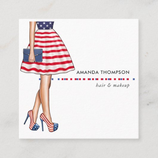 Amerikaanse Beauty Mode Visitekaartje (Voorkant)