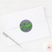 Amerikaanse Beautyberry (Callicarpa americana) Ronde Sticker (Envelop)