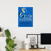 Amerikaanse Beeldhouwkunst Tentoonstelling Poster (Thuiskantoor)