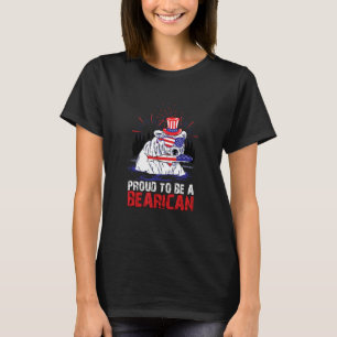 Amerikaanse Beer Nachtvangst 4 juli Vuurwerk Ni T-shirt