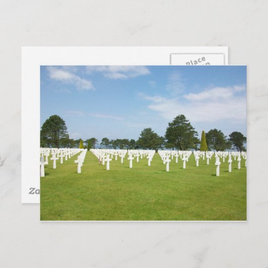 Amerikaanse begraafplaats in Frankrijk Briefkaart (Voorkant / Achterkant)