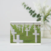 Amerikaanse begraafplaats in Normandy Briefkaart (Staand voorkant)