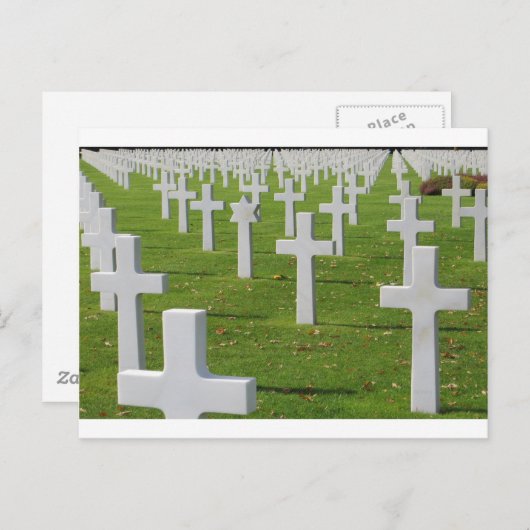 Amerikaanse begraafplaats in Normandy Briefkaart (Voorkant / Achterkant)
