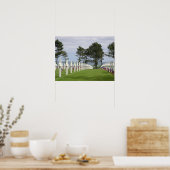 Amerikaanse begraafplaats in Normandy Poster (Keuken)