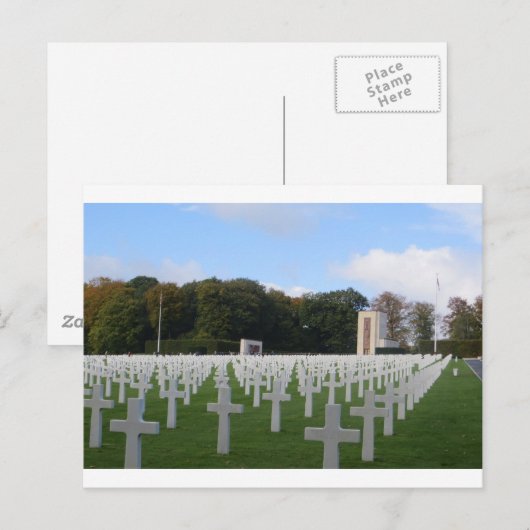 Amerikaanse begraafplaats Luxemburg Briefkaart (Voorkant / Achterkant)