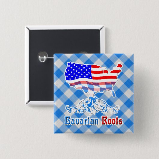 Amerikaanse Beierse Button (Voorkant /achterkant)