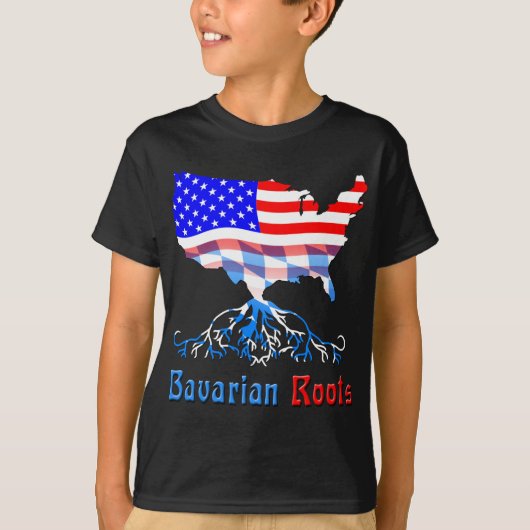 Amerikaanse Beierse Roots Duitsland T-shirt (Voorkant)