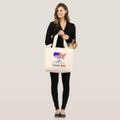Amerikaanse Beierse wortels Grote Tote Bag (Voorkant (model))