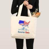 Amerikaanse Beierse wortels Grote Tote Bag (Voorkant (product))