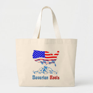 Amerikaanse Beierse wortels Grote Tote Bag