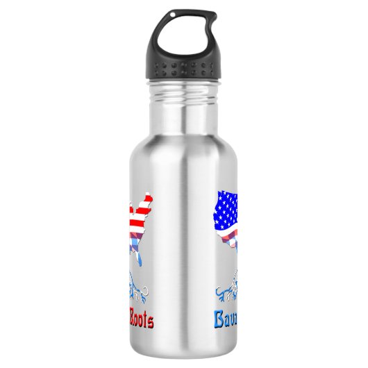 Amerikaanse Beierse wortels Waterfles (Voorkant)