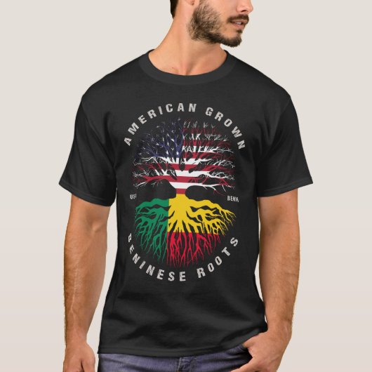 Amerikaanse Benin-vlag T-shirt (Voorkant)