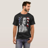 Amerikaanse benjamin franklin Ogen Vlag Land T-shirt (Voorkant volledig)