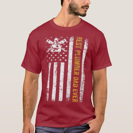  Amerikaanse beste plukker vader ooit Amerikaanse  T-shirt (Voorkant)
