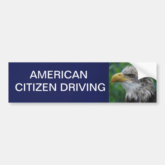 Amerikaanse bestuurder bumpersticker (Voorkant)