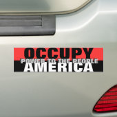 AMERIKAANSE BEVOEGDHEDEN VOOR MENSEN BUMPERSTICKER (Op auto)