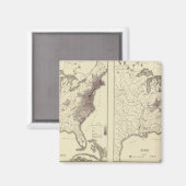 Amerikaanse bevolking 1790-1820 magneet (Voorkant / Achterkant)