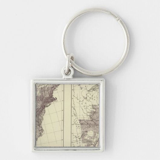 Amerikaanse bevolking 1830-1840 sleutelhanger (Voorkant)