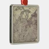 Amerikaanse bevolking 1850 metalen ornament (Rechts)