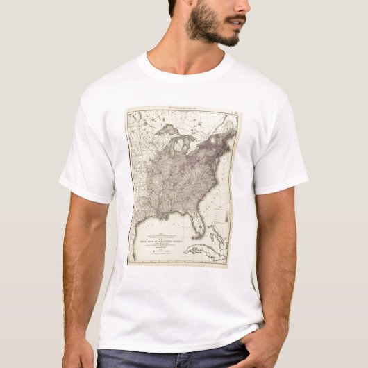 Amerikaanse bevolking 1850 t-shirt (Voorkant)