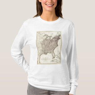 Amerikaanse bevolking 1850 t-shirt