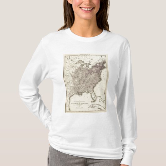 Amerikaanse bevolking 1850 t-shirt (Voorkant)