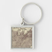 Amerikaanse bevolking 1860 sleutelhanger (Voorkant)