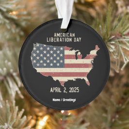 Amerikaanse Bevrijdingsdag 2 april 2025 Viering Ornament