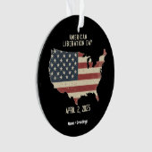 Amerikaanse Bevrijdingsdag 2 april 2025 Viering Ornament (voorkant)