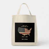 Amerikaanse Bevrijdingsdag 2 april 2025 Viering Tote Bag (Achterkant)