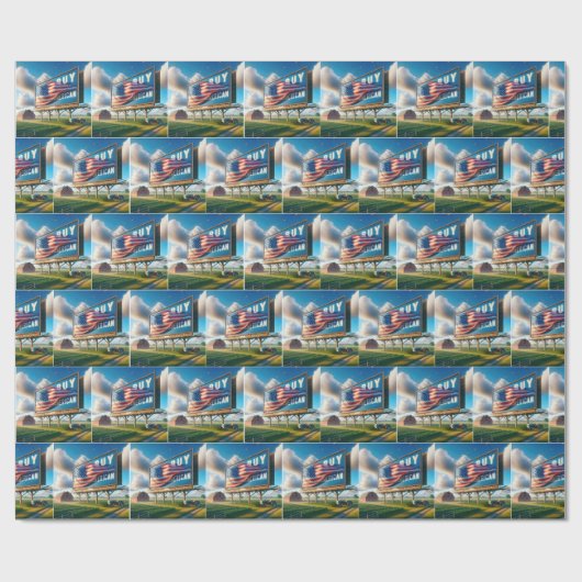 Amerikaanse Billboard kopen met Boerderij Tractor Cadeaupapier (Vlak)