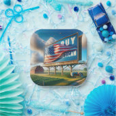 Amerikaanse Billboard kopen met Boerderij Tractor Papieren Bordje (Feest)