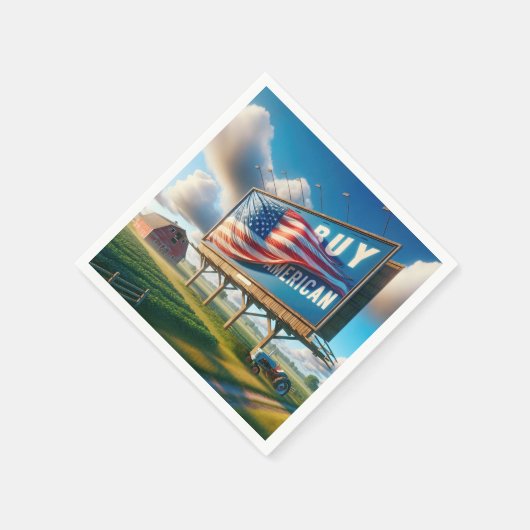 Amerikaanse Billboard kopen met Boerderij Tractor Servet (Hoek)