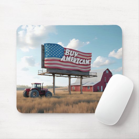 Amerikaanse Billboard kopen met rode tractor en sc Muismat (Met muis)