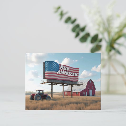 Amerikaanse Billboard kopen op Midwest Farmland Briefkaart (Staand voorkant)