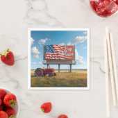 Amerikaanse Billboard Sign kopen met oude tractor Servet (Insitu)
