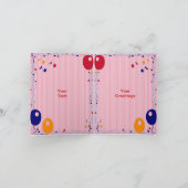 Amerikaanse Birthday Cake Kaart (Binnen)